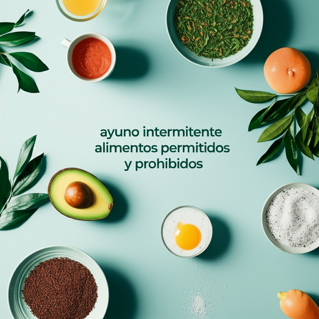 Ayuno intermitente alimentos permitidos y prohibidos: Guía práctica basada en evidencia