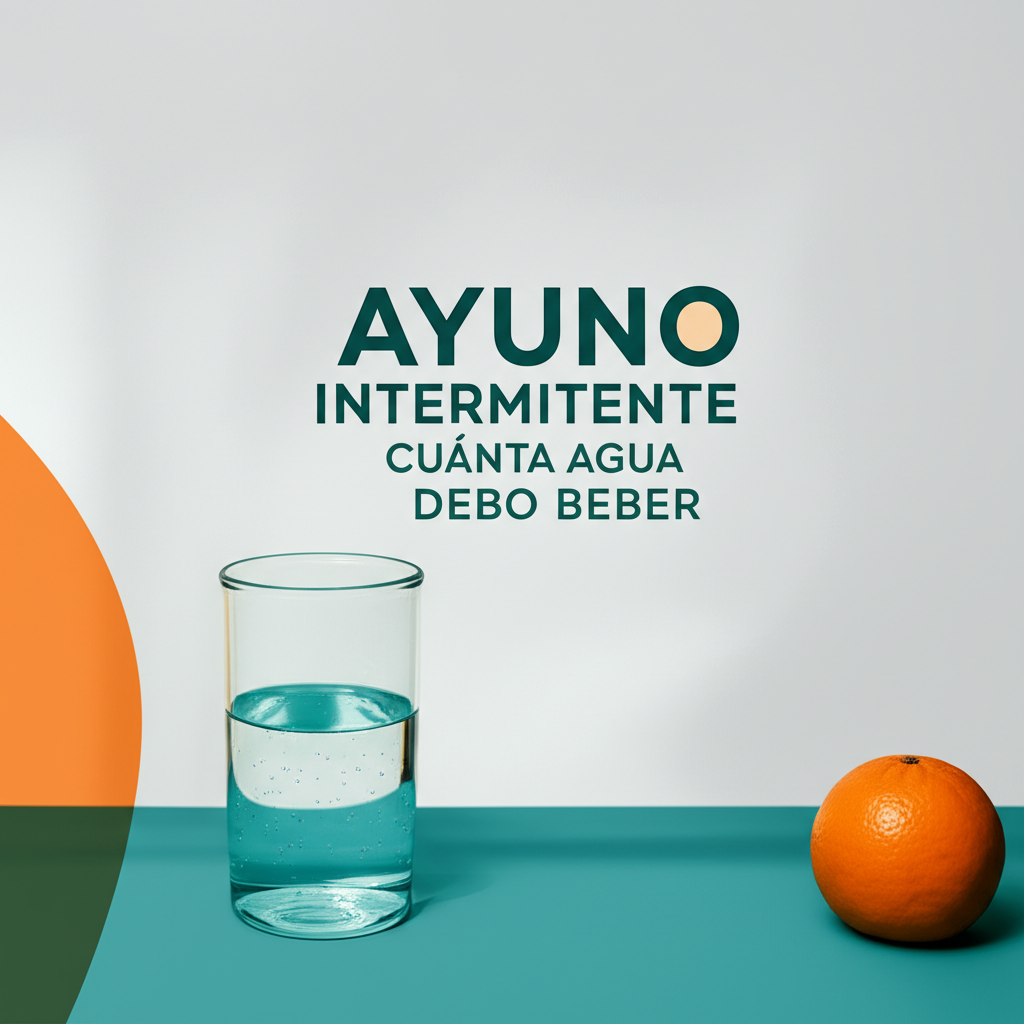 Ayuno intermitente cuánta agua debo beber: Guía práctica basada en evidencia