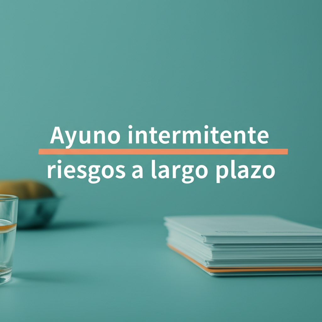 Ayuno intermitente riesgos a largo plazo: Guía práctica basada en evidencia